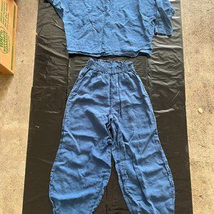 Linen Top and Pant Set